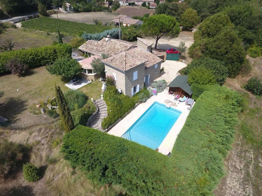 Mas Des Anges - Bastide De 5 Chambres Avec Piscine Entrechaux Exterior foto
